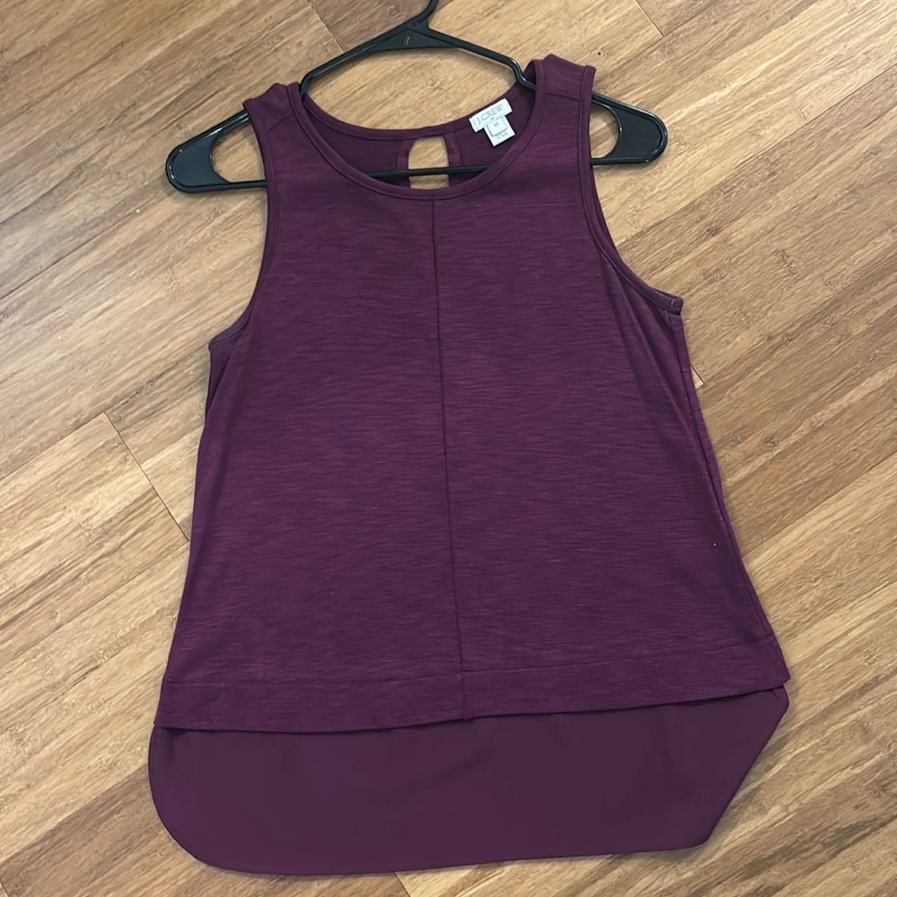 Jcrew burgundy top